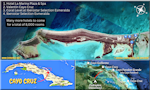 Image satellite de Cayo Cruz et des îles des Jardins du Roi